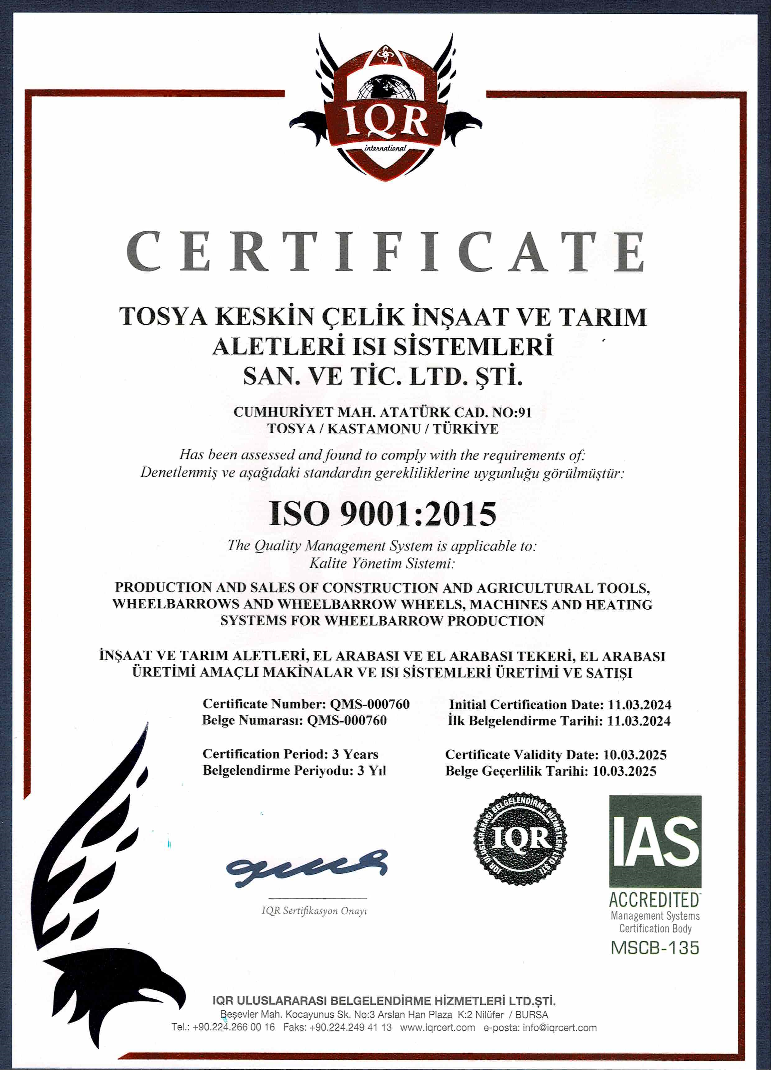 ISO 9001:2015